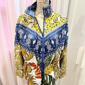 Farm Rio Banana multi color wind breaker size M